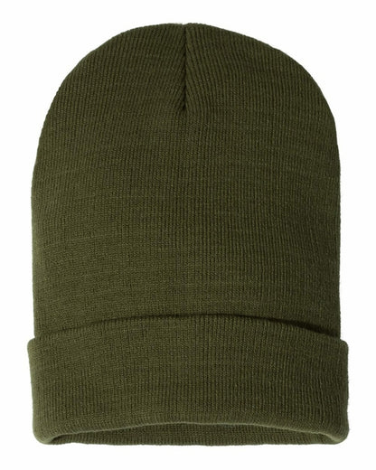 Bayside - Headwear - Winter, USA-Made 12" Knit Cuffed Beanie