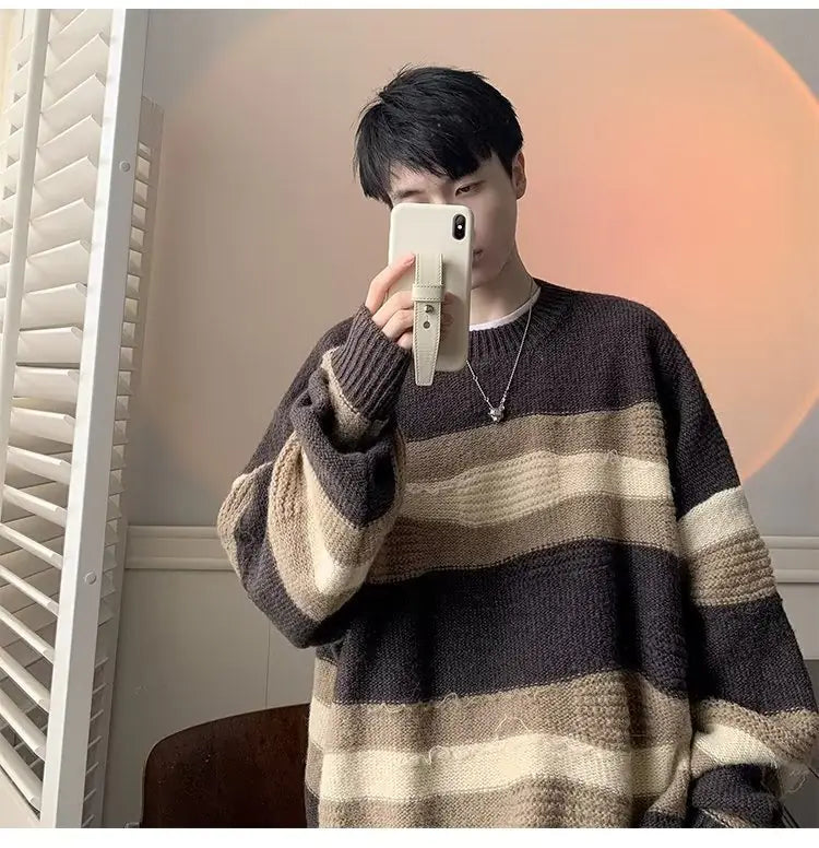 Men's Winter Relaxed Slouchy Sweater for Daywear