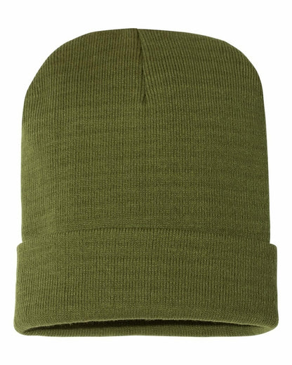 Bayside - Headwear - Winter, USA-Made 12" Knit Cuffed Beanie