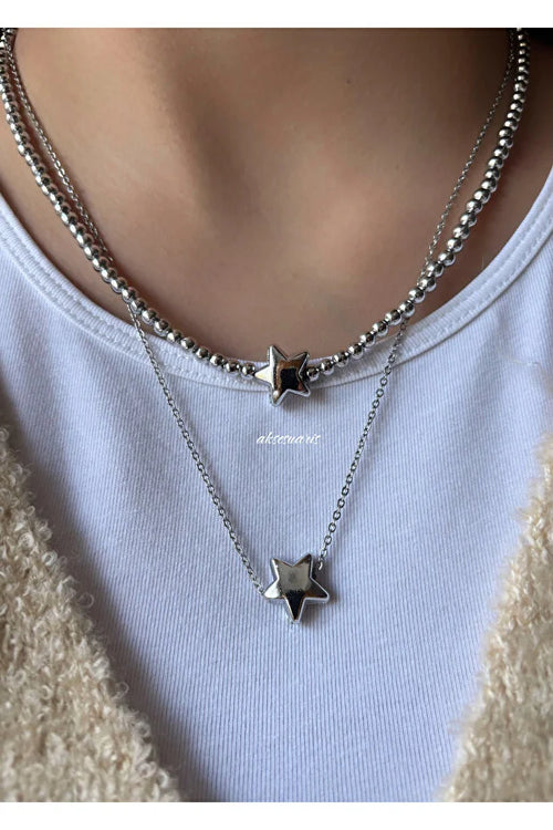 Double Star Necklace