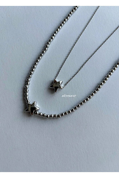 Double Star Necklace