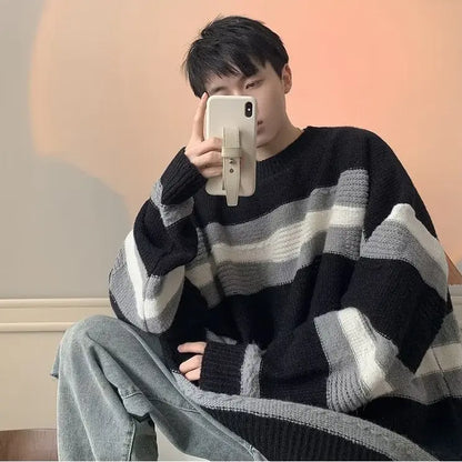 Men's Winter Relaxed Slouchy Sweater for Daywear